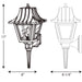 Myhouse Lighting Progress Lighting - P5815-31 - One Light Wall Lantern - Mansard - Black