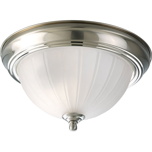 Myhouse Lighting Progress Lighting - P3816-09 - One Light Flush Mount - Melon Glass - Brushed Nickel