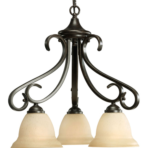 Myhouse Lighting Progress Lighting - P4405-77 - Three Light Chandelier - Torino - Forged Bronze