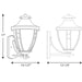 Myhouse Lighting Progress Lighting - P5780-31 - One Light Wall Lantern - Fairview - Textured Black