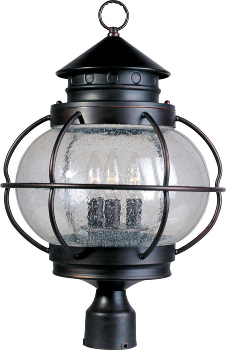 Myhouse Lighting Maxim - 30501CDOI - Three Light Outdoor Pole/Post Lantern - Portsmouth - Oil Rubbed Bronze