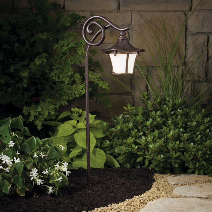 Myhouse Lighting Kichler - 15420AGZ - One Light Path & Spread - Cotswold - Aged Bronze