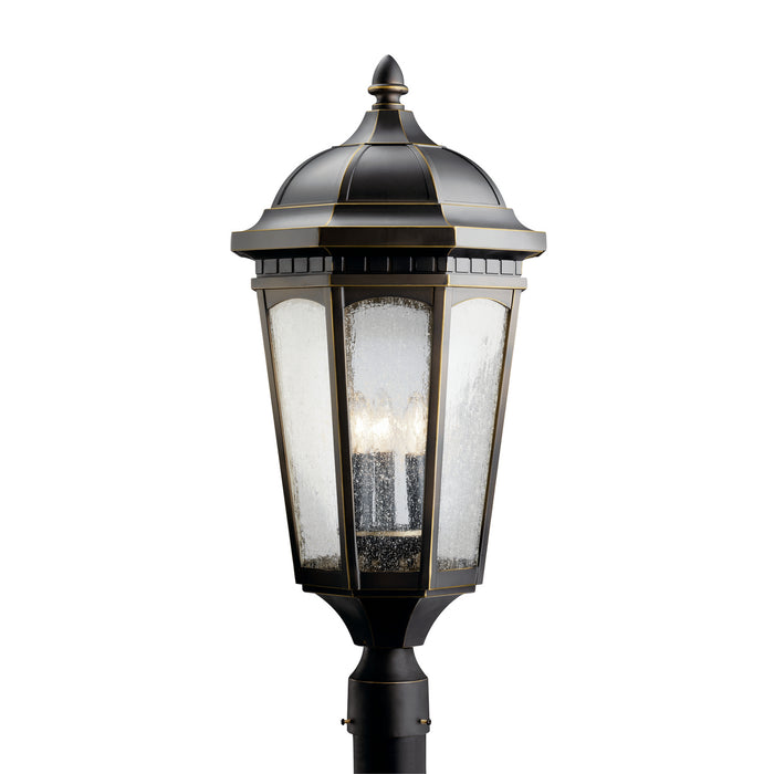 Myhouse Lighting Kichler - 9533RZ - Three Light Outdoor Post Mount - Courtyard - Rubbed Bronze