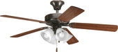 Myhouse Lighting Progress Lighting - P2501-20 - 52"Ceiling Fan - Airpro Builder - Antique Bronze