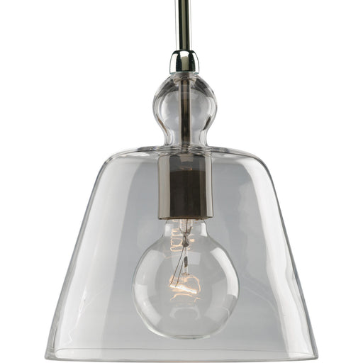 Myhouse Lighting Progress Lighting - P5184-104 - One Light Mini Pendant - Glass Pendants - Polished Nickel