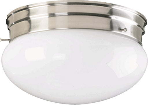 Myhouse Lighting Quorum - 3015-8-65 - Two Light Ceiling Mount - 3015 Plain Mushrooms - Satin Nickel