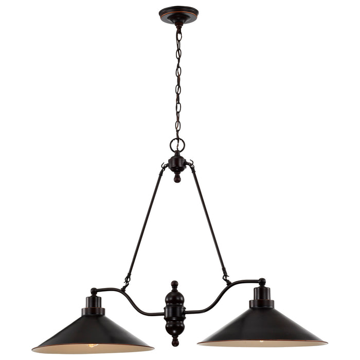 Myhouse Lighting Nuvo Lighting - 60-1703 - Two Light Trestle - Bridgeview - Mission Dust Bronze