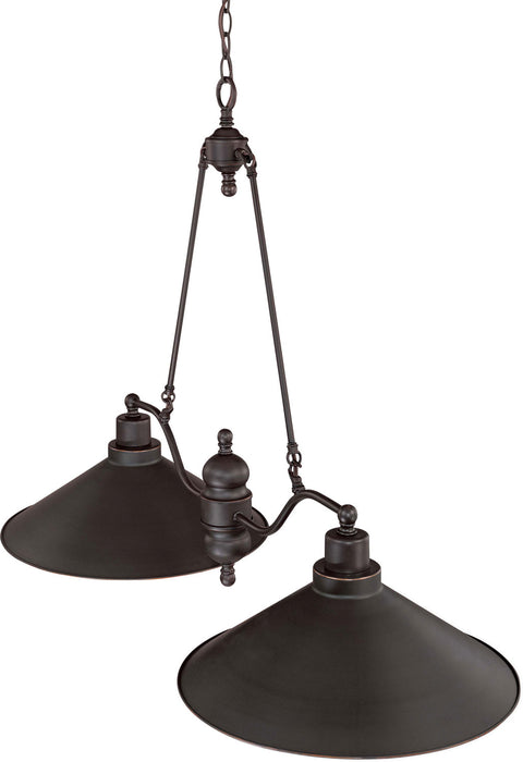 Myhouse Lighting Nuvo Lighting - 60-1703 - Two Light Trestle - Bridgeview - Mission Dust Bronze