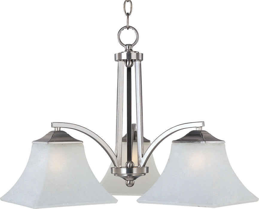 Myhouse Lighting Maxim - 20094FTSN - Three Light Chandelier - Aurora - Satin Nickel