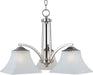 Myhouse Lighting Maxim - 20094FTSN - Three Light Chandelier - Aurora - Satin Nickel