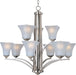 Myhouse Lighting Maxim - 20096FTSN - Nine Light Chandelier - Aurora - Satin Nickel