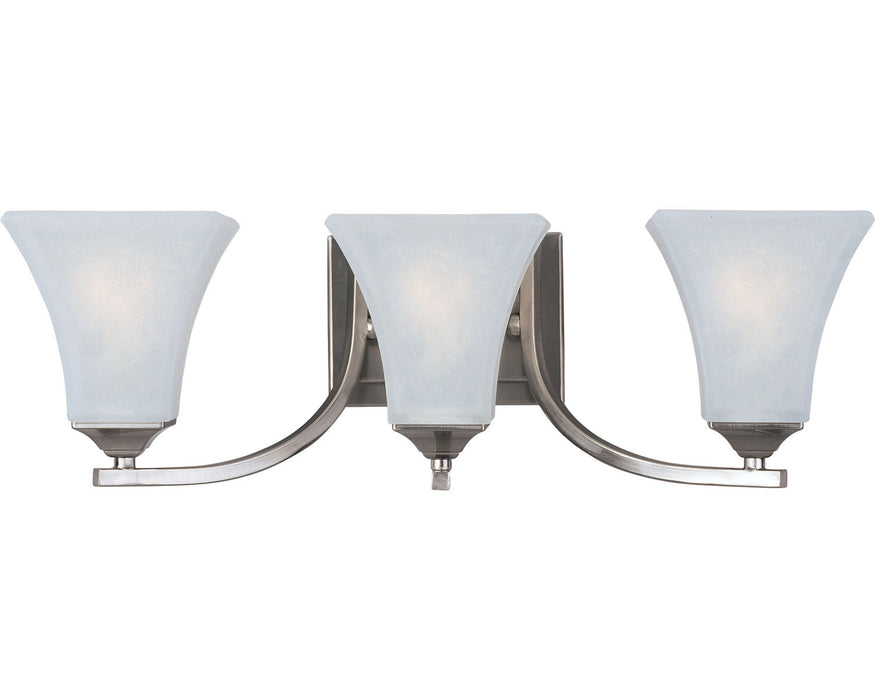 Myhouse Lighting Maxim - 20100FTSN - Three Light Bath Vanity - Aurora - Satin Nickel