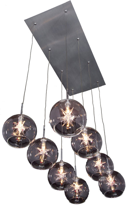 Myhouse Lighting ET2 - E20107-24 - Eight Light Pendant - Starburst - Polished Chrome