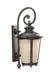 Myhouse Lighting Generation Lighting - 88243-780 - One Light Outdoor Wall Lantern - Cape May - Burled Iron