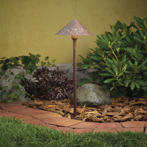 Myhouse Lighting Kichler - 15443TZT - One Light Path & Spread - Lace - Textured Tannery Bronze