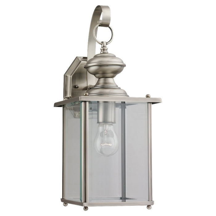 Myhouse Lighting Generation Lighting - 8458-965 - One Light Outdoor Wall Lantern - Jamestowne - Antique Brushed Nickel