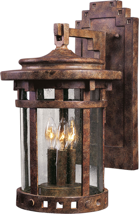 Myhouse Lighting Maxim - 3134CDSE - Three Light Outdoor Wall Lantern - Santa Barbara DC - Sienna