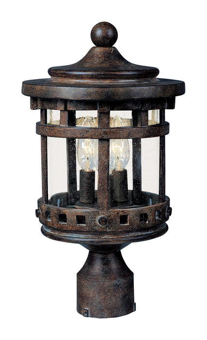 Myhouse Lighting Maxim - 3137CDSE - Three Light Outdoor Pole/Post Lantern - Santa Barbara DC - Sienna