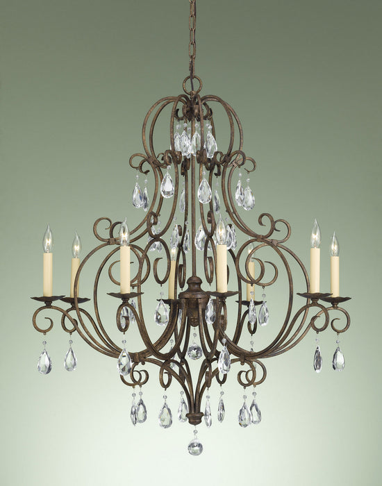 Myhouse Lighting Generation Lighting - F2303/8MBZ - Eight Light Chandelier - Chateau - Mocha Bronze