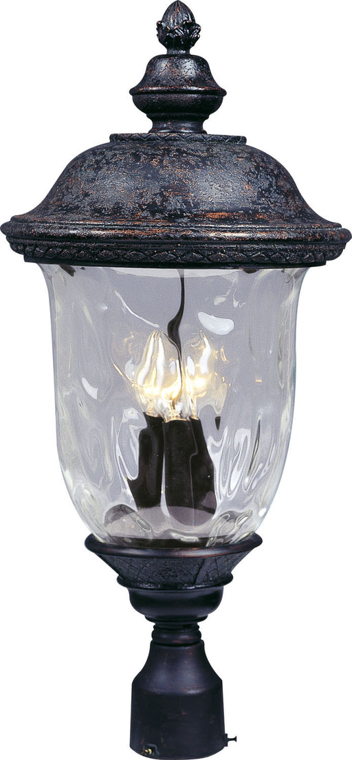 Myhouse Lighting Maxim - 3420WGOB - Three Light Outdoor Pole/Post Lantern - Carriage House DC - Oriental Bronze