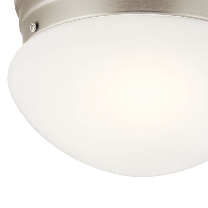 Myhouse Lighting Kichler - 206NI - One Light Flush Mount - Ceiling Space - Brushed Nickel