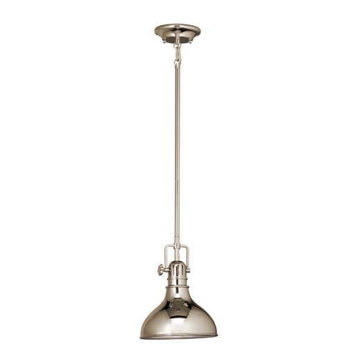 Myhouse Lighting Kichler - 2664PN - One Light Mini Pendant - Hatteras Bay - Polished Nickel