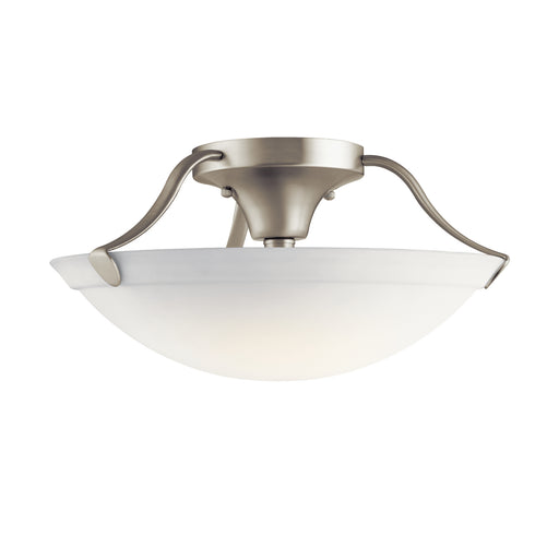 Myhouse Lighting Kichler - 3627NI - Three Light Semi Flush Mount - No Family - Brushed Nickel