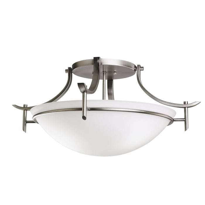 Myhouse Lighting Kichler - 3606AP - Three Light Semi Flush Mount - Olympia - Antique Pewter