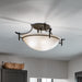 Myhouse Lighting Kichler - 3606OZ - Three Light Semi Flush Mount - Olympia - Olde Bronze