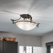 Myhouse Lighting Kichler - 3606OZ - Three Light Semi Flush Mount - Olympia - Olde Bronze