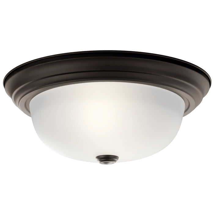 Myhouse Lighting Kichler - 8112OZ - Two Light Flush Mount - No Family - Olde Bronze