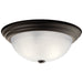 Myhouse Lighting Kichler - 8116OZ - Three Light Flush Mount - No Family - Olde Bronze