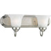 Myhouse Lighting Progress Lighting - P3052-09 - Two Light Bath Bracket - Alabaster Glass - Brushed Nickel