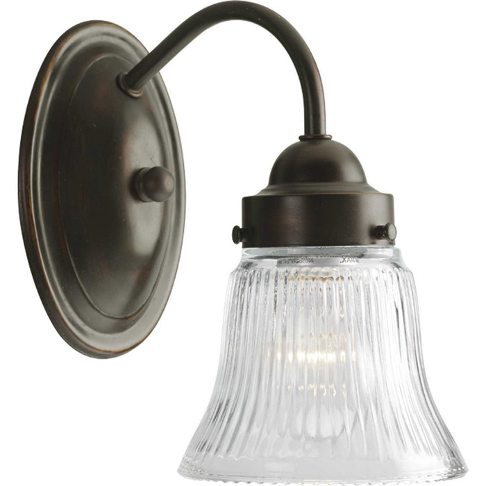 Myhouse Lighting Progress Lighting - P3287-20 - One Light Bath Bracket - Economy Fluted Glass - Antique Bronze