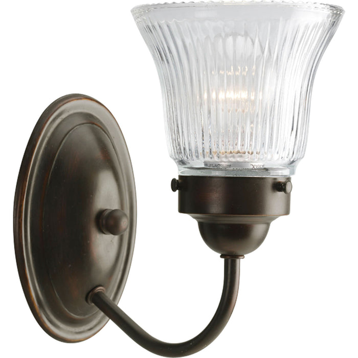 Myhouse Lighting Progress Lighting - P3287-20 - One Light Bath Bracket - Economy Fluted Glass - Antique Bronze