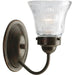 Myhouse Lighting Progress Lighting - P3287-20 - One Light Bath Bracket - Economy Fluted Glass - Antique Bronze