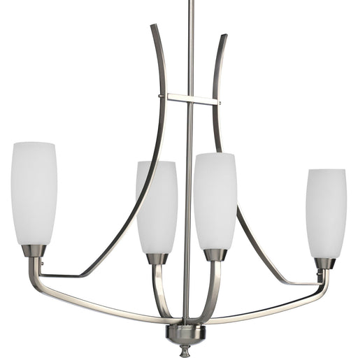 Myhouse Lighting Progress Lighting - P4435-09 - Four Light Chandelier - Wisten - Brushed Nickel