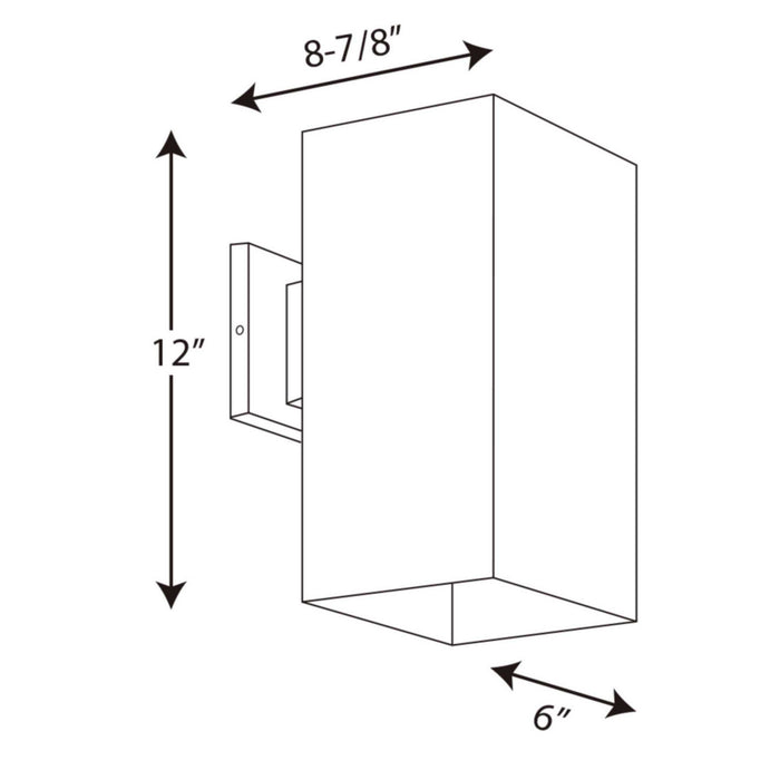 Myhouse Lighting Progress Lighting - P5643-30 - One Light Wall Lantern - Square - White