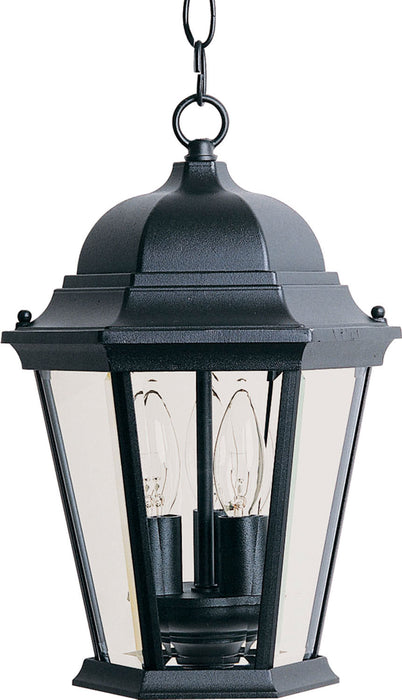 Myhouse Lighting Maxim - 1009BK - Three Light Outdoor Hanging Lantern - Westlake - Black