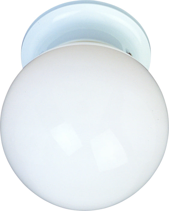 Myhouse Lighting Maxim - 5889WTWT - One Light Flush Mount - Essentials - 588x - White