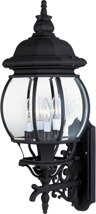 Myhouse Lighting Maxim - 1037BK - Four Light Outdoor Wall Lantern - Crown Hill - Black