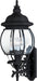 Myhouse Lighting Maxim - 1037BK - Four Light Outdoor Wall Lantern - Crown Hill - Black