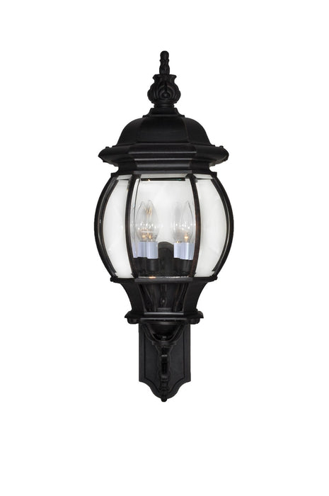 Myhouse Lighting Maxim - 1037BK - Four Light Outdoor Wall Lantern - Crown Hill - Black