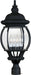 Myhouse Lighting Maxim - 1038BK - Four Light Outdoor Pole/Post Lantern - Crown Hill - Black