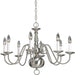 Myhouse Lighting Progress Lighting - P4357-09 - Eight Light Chandelier - Americana - Brushed Nickel