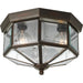 Myhouse Lighting Progress Lighting - P5788-20 - Three Light Flush Mount - Beveled Glass - Antique Bronze