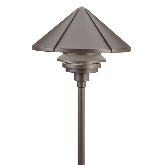 Myhouse Lighting Kichler - 15211AZT - One Light Path & Spread - Six Groove - Textured Architectural Bronze