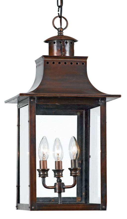 Myhouse Lighting Quoizel - CM1912AC - Three Light Outdoor Hanging Lantern - Chalmers - Aged Copper