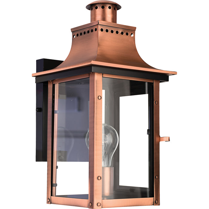 Myhouse Lighting Quoizel - CM8408AC - One Light Outdoor Wall Lantern - Chalmers - Aged Copper