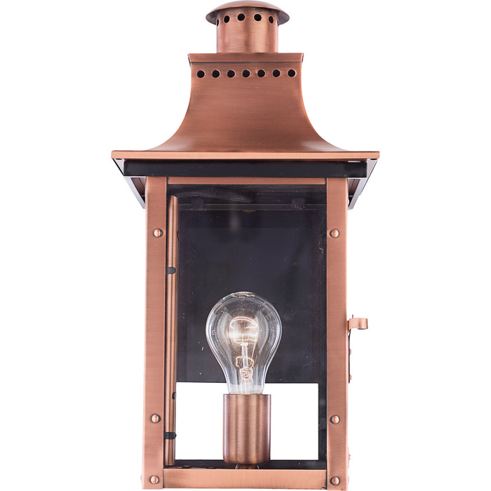 Myhouse Lighting Quoizel - CM8408AC - One Light Outdoor Wall Lantern - Chalmers - Aged Copper